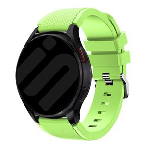 Strap-it Samsung Galaxy Watch 6 - 40mm siliconen bandje (lichtgroen)