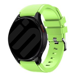 Strap-it Samsung Galaxy Watch 6 - 44mm siliconen bandje (lichtgroen)