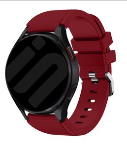 Strap-it Samsung Galaxy Watch 6 Classic 43mm siliconen bandje (bordeaux)