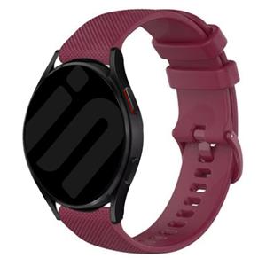 Strap-it Samsung Galaxy Watch 6 - 40mm Luxe Siliconen bandje (donkerrood)