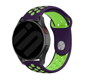 Strap-it Samsung Galaxy Watch 6 Classic 47mm sport band (paars/groen)