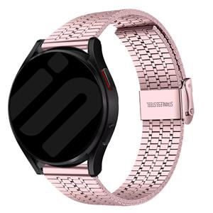 Strap-it Samsung Galaxy Watch 6 - 40mm roestvrij stalen band (rosé pink)