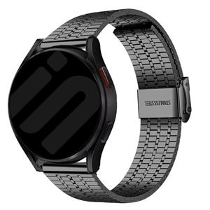 Strap-it Samsung Galaxy Watch 6 - 44mm roestvrij stalen band (zwart)