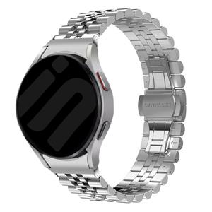 Strap-it Samsung Galaxy Watch 6 - 40mm Jubilee stalen band (zilver)