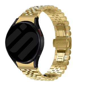 Strap-it Samsung Galaxy Watch 6 Classic 47mm Jubilee stalen band (goud)