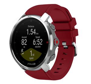 Strap-it Polar Grit X twill silicone band (bordeaux)