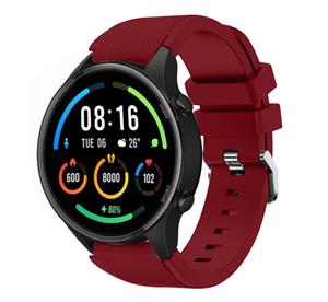 Strap-it Xiaomi Mi Watch siliconen bandje (bordeaux)