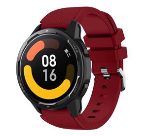 Strap-it Xiaomi Watch S1 siliconen bandje (bordeaux)