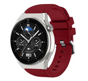 Strap-it Huawei Watch GT 3 Pro 46mm siliconen bandje (bordeaux)