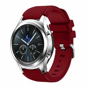 Strap-it Samsung Gear S3 siliconen bandje (bordeaux)