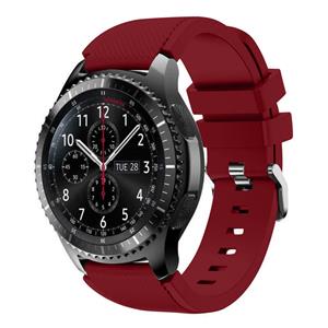 Strap-it Samsung Galaxy Watch 46mm siliconen bandje (bordeaux)