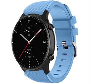 Strap-it Amazfit GTR 2 siliconen bandje (zand blauw)