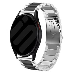 Strap-it Samsung Galaxy Watch 6 Classic 47mm stalen band (zilver/zwart)