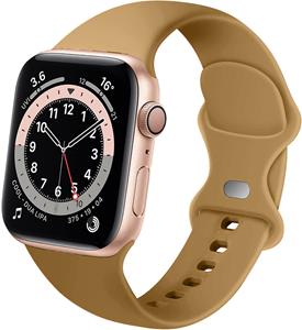 Strap-it Apple Watch siliconen bandje (walnoot)