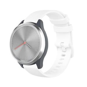 Strap-it Garmin Vivomove 3s silicone band - 39mm - wit