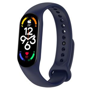 Strap-it Xiaomi Mi Band 7 siliconen bandje (donkerblauw)