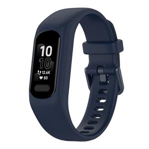 Strap-it Garmin Vivosmart 5 siliconen bandje (donkerblauw)