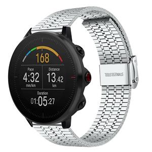 Strap-it Polar Vantage M roestvrij stalen band (zilver)