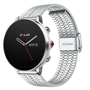 Strap-it Polar Grit X roestvrij stalen band (zilver)