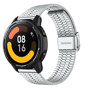Strap-it Xiaomi Watch S1 roestvrij stalen band (zilver)
