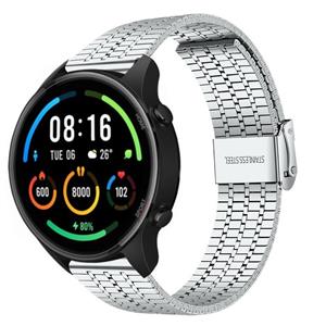 Strap-it Xiaomi Mi Watch roestvrij stalen band (zilver)