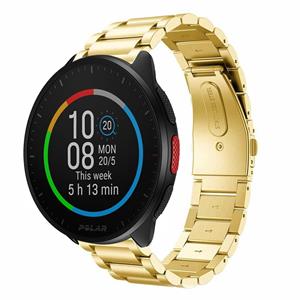 Strap-it Polar Pacer stalen band (goud)