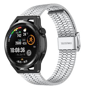 Strap-it Huawei Watch GT Runner roestvrij stalen band (zilver)