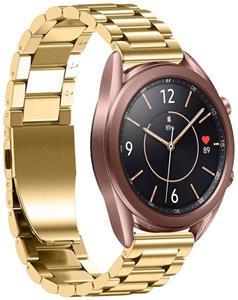 Strap-it Samsung Galaxy Watch 3 stalen band 41mm (goud)