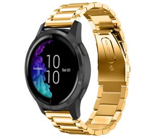 Strap-it Garmin Venu stalen band (goud)