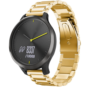 Strap-it Garmin Vivomove HR stalen band (goud)