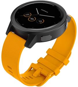 Strap-it Garmin Vivomove 3s silicone band - 39mm - oranje
