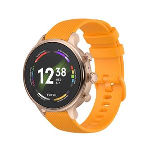 Strap-it Fossil Gen 6 (42mm) siliconen bandje (oranje)