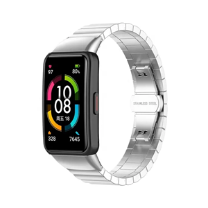 Strap-it Huawei Band 6 metalen bandje (zilver)