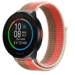 Strap-it Polar Pacer nylon band (pink pomelo)