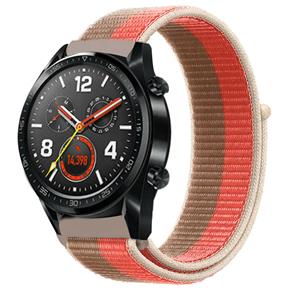 Strap-it Huawei Watch GT nylon band (pink pomelo)