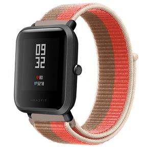 Strap-it Xiaomi Amazfit Bip nylon band (pink pomelo)