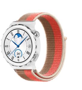 Strap-it Huawei Watch GT 3 Pro 43mm nylon band (pink pomelo)