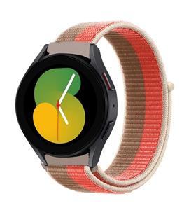 Strap-it Samsung Galaxy Watch 5 - 40mm nylon band (pink pomelo)