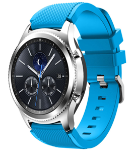 Strap-it Samsung Gear S3 silicone band (lichtblauw)