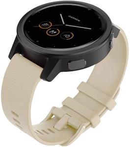 Strap-it Garmin Vivomove 3s silicone band - 39mm - beige
