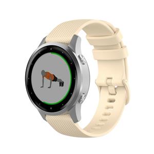 Strap-it Garmin Vivoactive 4s silicone band - 40mm - beige