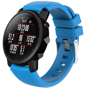 Strap-it Xiaomi Amazfit Pace silicone band (lichtblauw)