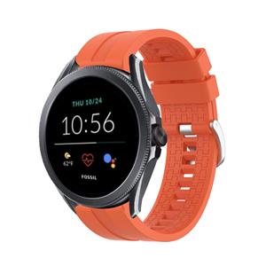 Strap-it Fossil Gen 5e 44mm extreme silicone band (oranje)