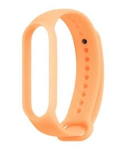 Strap-it Xiaomi Mi Band 5 siliconen bandje (lichtgevend oranje)