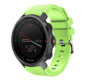 Strap-it Polar Grit X Pro twill siliconen band (lichtgroen)