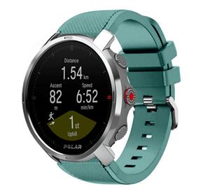 Strap-it Polar Grit X twill siliconen band (dennengroen)