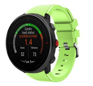 Strap-it Polar Vantage M twill siliconen band (lichtgroen)
