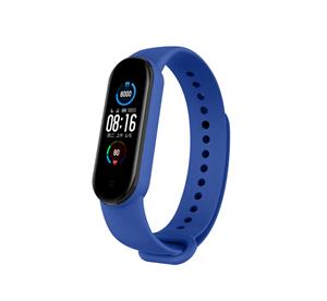 Strap-it Xiaomi Mi Band 6 siliconen bandje (blauw)