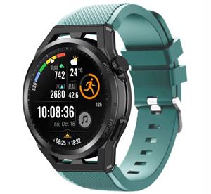 Strap-it Huawei Watch GT Runner siliconen bandje (dennengroen)
