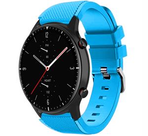 Strap-it Amazfit GTR 2 siliconen bandje (lichtblauw)
